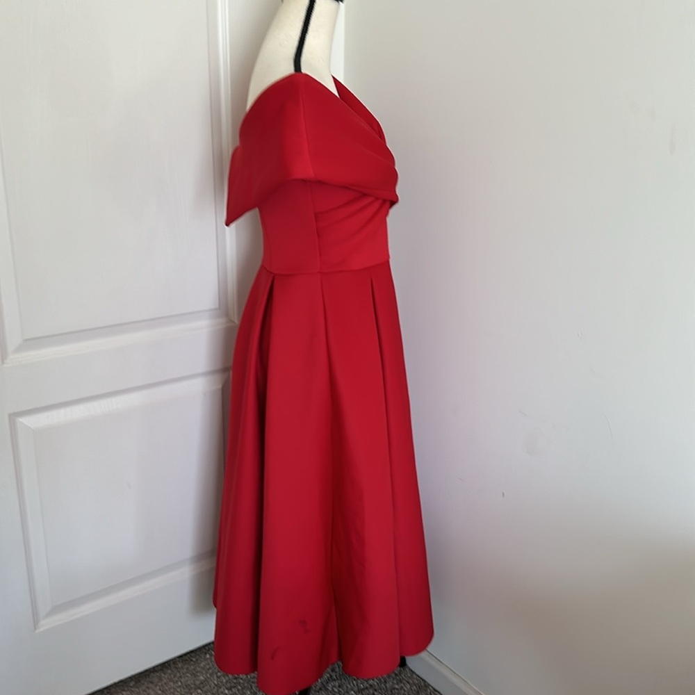 New without tag off shoulder formal dress size 8/10 - Picture 3 of 5